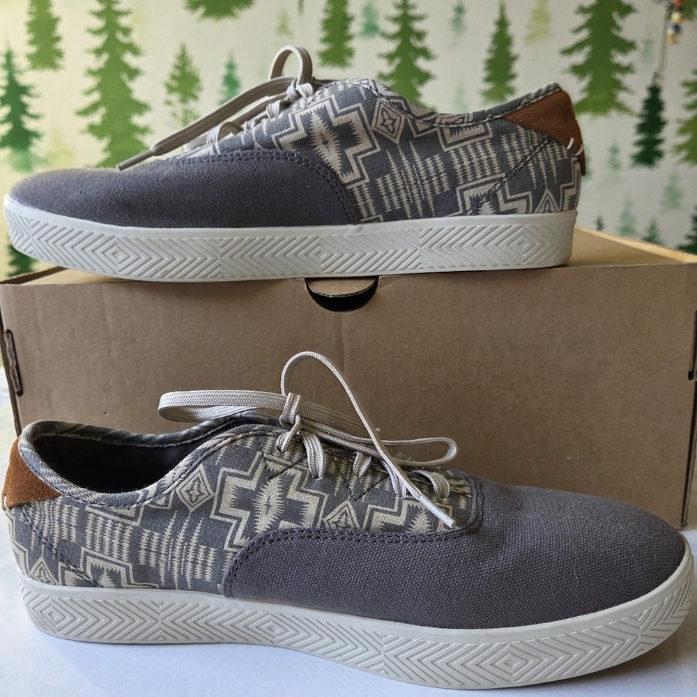 Gray Pendleton Cape Coral Canvas Sneakers - Picture 2 of 10